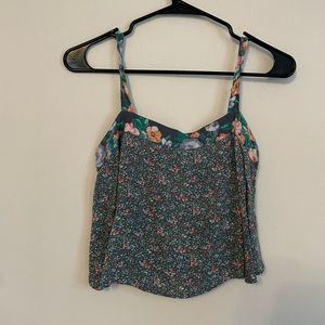 O’neil Flowered Cropped Tank Top